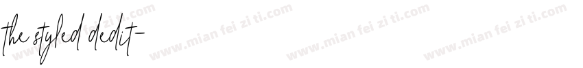 the styled dedit字体转换